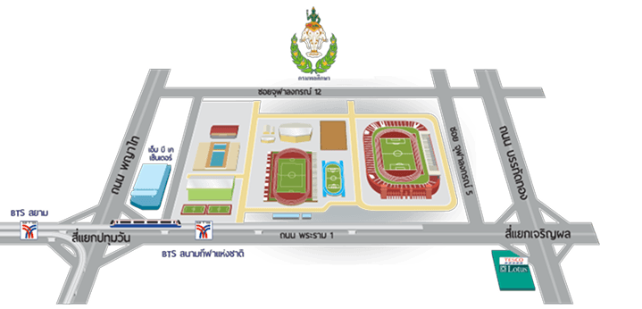 แผนที่กรมพละศึกษา